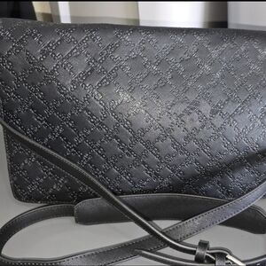 French Connection Black Geometric Crossbody Bag